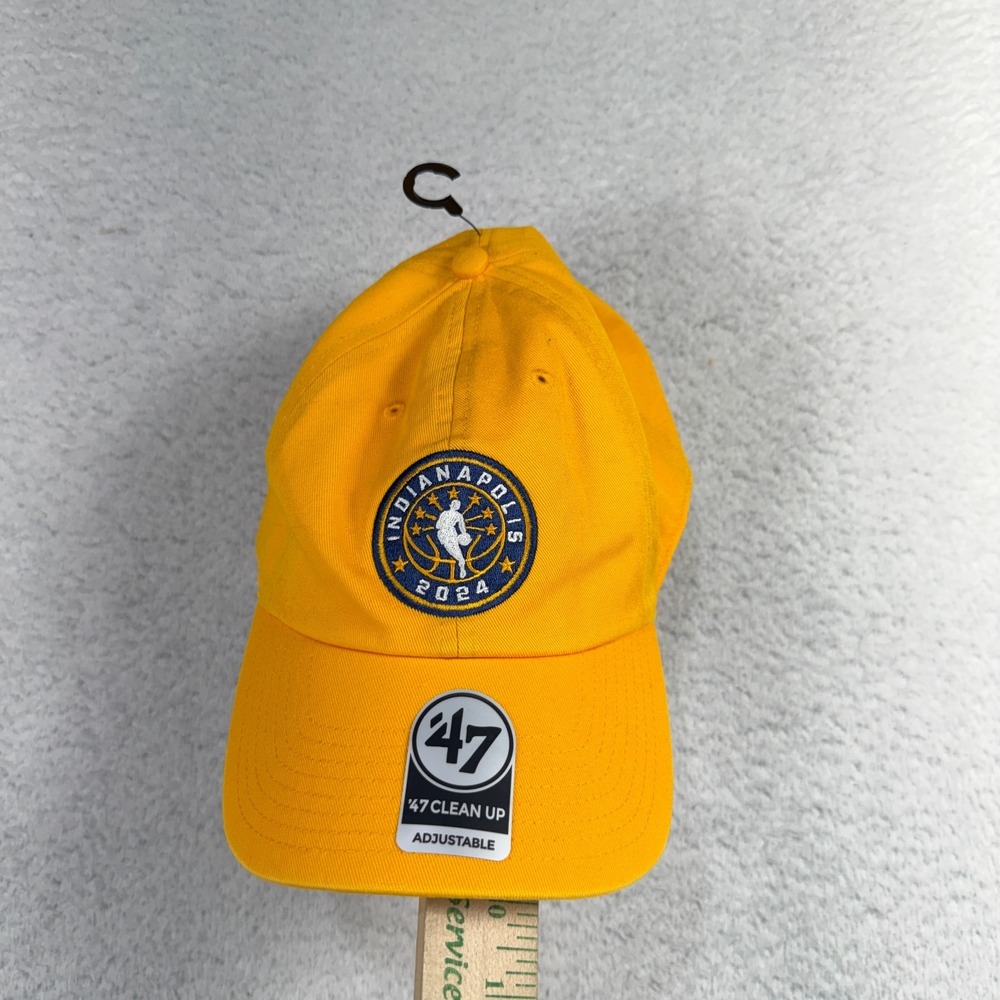 47 Clean Up Strapback Embroidered NBA Cap Indianapolis Basketball Yellow NEW
